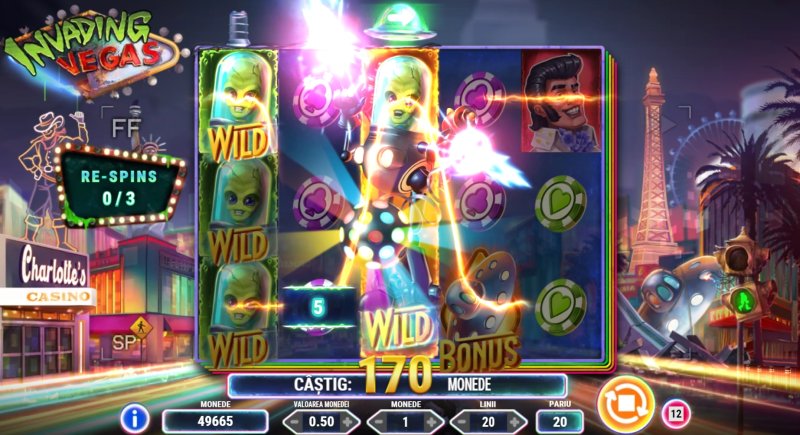 Invading Vegas slot Wild stivuit Sticky Wild si re spin